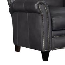 Bradington-Young Richardson High Leg Reclining Lounger in Charcoal