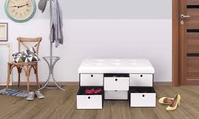 Groupon Goods Global Gmbh Banc De Rangement Avec Tiroirs Rangement Tiroir Banc De Rangement Rangement