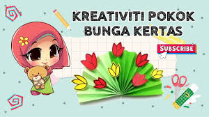 2.2.2 komponen bahasa dan komunikasi. Kreativiti Prasekolah Pokok Bunga Kertas Youtube