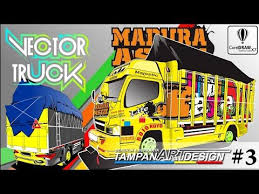  Vector Truck Madura Asik Pakai Corel Draw X7 Tampan Art Design Fastart Youtube Konsep Mobil Truk Besar Logo Keren