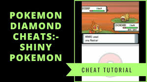 Pokemon Diamond Shiny Pokemon Cheat 2018 Desmume How To Get Shiny Pokemon Youtube