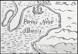 The Golden Hind At New Albion From The Chart Of Drakes