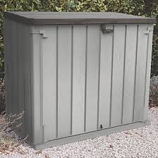 Forest Storage Unit 1450 X 820 X 1260mm Grey Plastic Screwfix Com