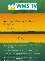 A visual analog to digit span, clients are asked to remember the design and the left to right sequence of the design. Wms Iv Presentation Pdf Wechsler Adult Intelligence Scale Memory