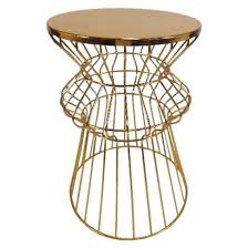Iron Wire Table Wire Table Gold Side Table Side Table