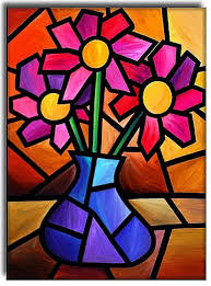 Flowers Candle Drawing Art Abstract Art Lesson Abstract Art Painting