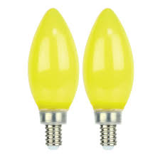 Feit Electric 60 Watt Equivalent Ca10 Candelabra Base Led Bug Light Bulb 2 Pack Bpct Bug Led 2 The Home Depot