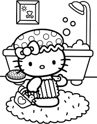 About hello kitty birthday card coloring page. Hello Kitty Bathing Coloring Sheets Hellokitty Coloring Pages Hello Kitty Coloring Kitty Coloring Hello Kitty Colouring Pages