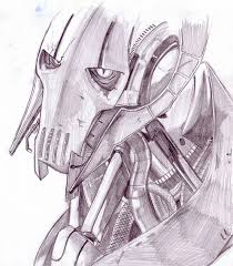 Star Wars Drawing General Grievous Star Wars Fan Art Star Wars Painting Star Wars Drawings Star Wars Art Drawings