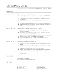 Collection Agent Resume Examples And Tips Zippia