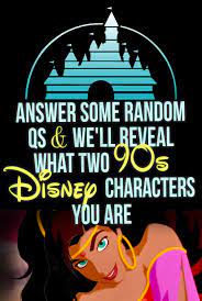 This covers everything from disney, to harry potter, and even emma stone movies, so get ready. Answer These Random Qs Find Out Which Two 90s Disney Characters You Are Disney Movie Funny Disney Quizzes Trivia Disney Movie Characters