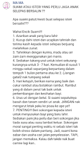 Tanggung jawab suami terhadap penampilan isteri. Ketahui Apa Yang Para Suami Kena Buat Selepas Isteri Bersalin Kisah Dunia