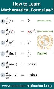 How To Learn Mathematical Formulae Math Formula Chart Math Formulas Studying Math