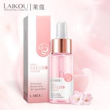 The demand for japanese skin care products is on the rise; Laikou Skin Care Revitalizing Shrink Pores Remove Acne Natural Japan Sakura Face Serum Buy Laikou Japan Serum Sakura Serum Product On Alibaba Com