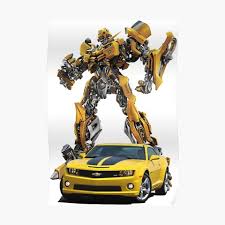 Bumblebee Transformers Camaro Robot Premium Matte Vertical Poster sold by  Mat Voyce | SKU 1046316 Printerval UK
