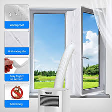 All air conditioners, including your casement/slider unit, extract moisture from the air, process it in the machine, then expel it. Buy Gulrear Airlock Window Seal For Portable Air Conditioner And Tumble Dryer Room Air Conditioning Casement Window Vent Kit Hot Air Stop Air Exchange Guards With Zip And Adhesive Fastenerwhite 300cm Online