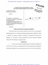 The company largely specializes in general liability, commercial pro. Complaint For Declaratory Judgment Western World Insurance V Narconon In Landmeier Et Al Ap2012 Workers Compensation Employment