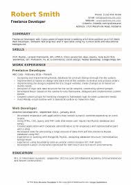 Check out real resumes from actual people. Freelance Developer Resume Samples Qwikresume