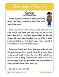 Reading Comprehension Worksheet Caring Reading Comprehension Worksheets Reading Comprehension Lessons Reading Comprehension
