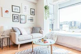Making 232 Square Feet Work Cinder Block Small Apartment Living Room Apartment Therapy Small Spaces Small Room Design