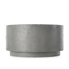 Damian Outdoor Fire Table Pewter Concrete OL - Homenclature