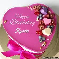 Cute Romantic Heart Birthday Wishes Cake With Your Name In 2020 Heart Birthday Cake Happy Birthday Cake Images Birthday Wishes Cake