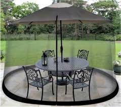 Black Shade Netting Mosquito Screen For Outdoor Patio Table Umbrella Net Cover Outdoor Patio Table Patio Umbrella Patio Umbrellas