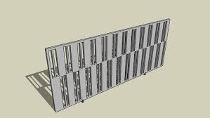 Large Preview Of 3d Model Of Gate Gate Sliding Gate Sketchup Model