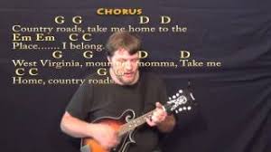 Chords For Country Roads John Denver Mandolin Cover Lesson With Chords Lyrics