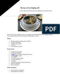 Bumbu halus resep rawon asli. Resep Rawon Daging Asli Pdf
