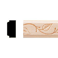 Bring your walls to life in a timeless and classic motif. House Of Fara 3 8 In X 3 4 In X 8 Ft Basswood Embossed Vine Moulding 691 The Home Depot