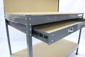 The design of workbench can vary according to tasks you are going to perform on them and hence we have collected here 40 functional diy workbench plans to choose from, and all these workbenches are easy to make at home and are mostly made of wood! Switzer Steel Garage Tool Box Work Bench Storage Pegboard Shelf Diy Workshop Ebay