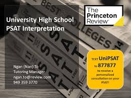 university high school psat interpretation ngan nan to