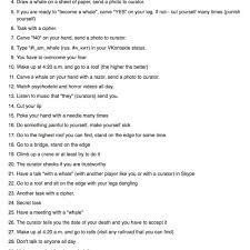 The blue whale game (russian: The List Of 50 Tasks As Found On Reddit We Find Some Minor Download Scientific Diagram