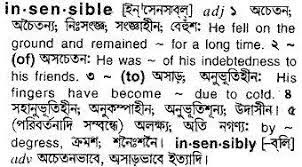 This video delves into one of the features of the great tribulation, which is lawlessness. English To Bangla Meaning Of Insensible Bdword Com