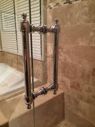 8 Colonial Handle In Polished Chrome Shower Door Handles Bathroom Design Concepts Shower Doors
