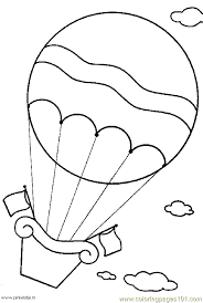 5 Balloons Clipart Black And White Hot Air Balloon 5 1 Coloring Page Balloon Template Air Balloon Coloring Pages For Kids