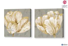 تابلوهات ورود ذهبي سفير ارت للديكور frames on wall rose wall golden rose