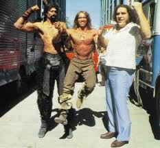 Andre the Giant - Andre with Wilt Chamberlain and Arnold Schwarzenegger on  the set of Conan The Destroyer in 1983. | Facebook