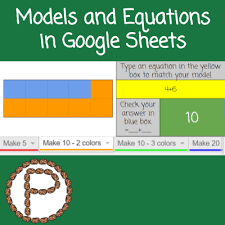 I Am A Big Believer In Using Visuals Manipulatives And Technology To Learn About Math Students Need Multiple Approac Google Sheets Equations Elementary Math