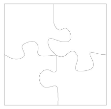 4 Puzzle Pieces Piece De Puzzle Gabarit Jeux A Fabriquer