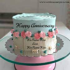 There are many ways to incorporate the color into the 50th wedding anniversary cake designs as well. Wedding Anniversary Wishes Cake Images With Name