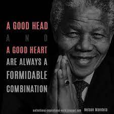 تويتر Roy T Bennett على تويتر A Good Head And A Good Heart Are Always A Formidable Combination Nelson Mandela 1918 2013 Quote Http T Co Gi3yae7cyy