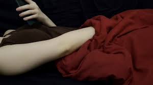 WHILE MY BOY IS IN ANOTHER ROOM I SLIGHTLY MASTURBATE UNDER THE BLANKETS