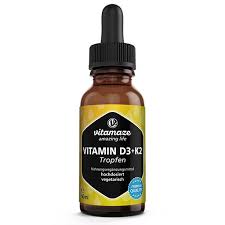 Although vitamin d3 causes the formation of osteocalcin, only vitamin k2 can activate osteocalcin, the protein that stores calcium in the bones. Vitamin D3 K2 1000 I E 10 Âµg Tropfen Hochdosiert 50 Ml Medikamente Per Klick De
