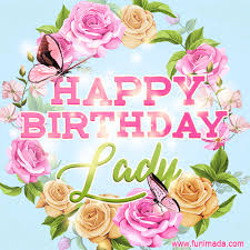 Beautiful Birthday Flowers Card for Lady with Animated Butterflies |  Funimada.com