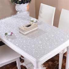 Hot Clear Tablecloth Soft Pvc Table Cover Waterproof Rectangle Tea Table Cloth
