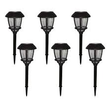 Hampton Bay Solar Oil Rubbed Bronze Outdoor Filament Led Bulb 6 Lumens Landscape Path Light With Glass Lens 6 Pack 0817039 Ba The Home Depot