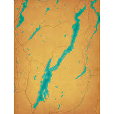 Northwest art mall lake lanier georgia map rustic metal print on reclaimed barn wood by this beautiful lake lanier poster wall art shows thousands on individual motorways, streets, and roads. Lake George Map Art The Map Shop