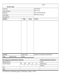 Download and use o simple and easy to use o. Recipe Template 4 Free Templates In Pdf Word Excel Download